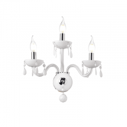 ΕΠΙΤΟΙΧΟ Φ/Σ 3ΧΕ14 ΛΕΥΚΟ ΚΡΥΣΤΑΛΛΟ+ΧΡΩΜΙΟ ΜΕΤΑΛΛΟ 38X40CM TULIA