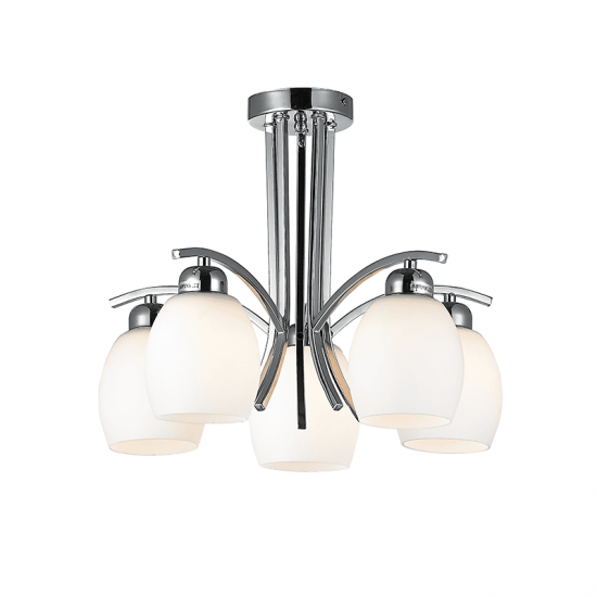 ΟΡΟΦΗΣ ΧΡΩΜΙΟ ΜΕ ΓΥΑΛΙ Φ52CM 5XE27 AMSTEL ΟΡΟΦΗΣ ΧΡΩΜΙΟ ΜΕ ΓΥΑΛΙ Φ52CM 5XE27 AMSTEL