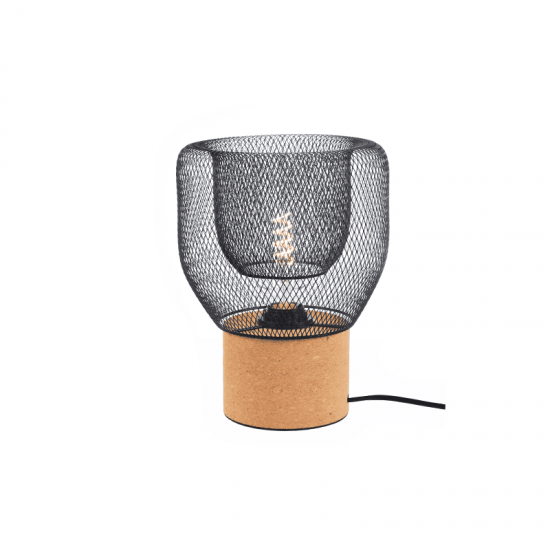 ΕΠΙΤΡΑΠΕΖΙΟ Φ/Σ 1ΧΕ27 ΦΕΛΛΟΣ+ΜΑΥΡΟ ΜΕΤΑΛΛΟ D22XH27CM  MARACU