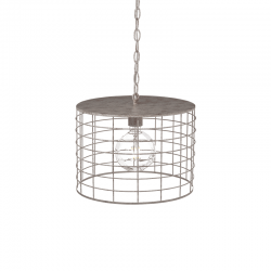 ΚΡΕΜΑΣΤΟ Φ/Σ 1ΧΕ27 ΜΕΤΑΛΛΙΚΟ ΛΕΥΚΟ ΣΚΟΥΡΙΑ Φ35,2ΧΗ120CM DUBLIN