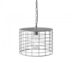 ΚΡΕΜΑΣΤΟ Φ/Σ 1ΧΕ27 ΜΕΤΑΛΛΙΚΟ ΑΠΟΧΡ.ΤΣΙΜΕΝΤΟΥ Φ23,2ΧΗ120CM DUBLIN