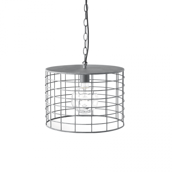 ΚΡΕΜΑΣΤΟ Φ/Σ 1ΧΕ27 ΜΕΤΑΛΛΙΚΟ ΑΠΟΧΡ.ΤΣΙΜΕΝΤΟΥ Φ23,2ΧΗ120CM DUBLIN