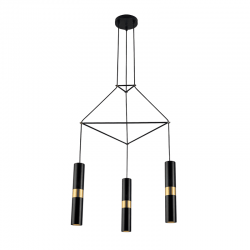 ΚΡΕΜΑΣΤΟ Φ/Σ 3XGU10 ΜΑΥΡΟ ΜΕΤΑΛΛΙΚΟ 56X49XH150CM DA VINCI