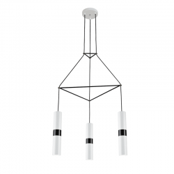 ΚΡΕΜΑΣΤΟ Φ/Σ 3XGU10 ΛΕΥΚΟ ΜΕΤΑΛΛΙΚΟ 56X49XH150CM DA VINCI