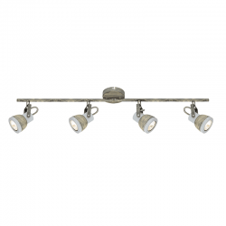 ΕΠΙΤΟΙΧΟ Φ/Σ 4ΧGU10 ΜΕΤΑΛΛΙΚΟ ΑΠΟΧΡ.ΣΚΟΥΡΙΑ 68Χ10Χ19CM INKA