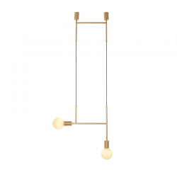 ΚΡΕΜΑΣΤΟ Φ/Σ 2ΧΕ27 ΧΡΥΣΟ ΜΕΤΑΛΛΙΚΟ 38X4X110CM KYOTO