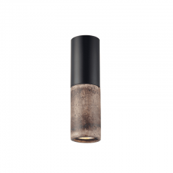 ΕΠΙΤΟΙΧΟ Φ/Σ 1XGU10 ΚΑΦΕ ΠΗΛΟΣ+ΜΕΤΑΛΛΙΚΟ ΜΑΥΡΟ  Φ7ΧΗ24CM PLACEBO