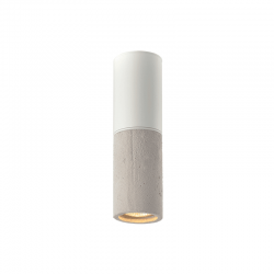 ΕΠΙΤΟΙΧΟ Φ/Σ 1XGU10 ΓΚΡΙ ΠΗΛΟΣ+ΜΕΤΑΛΛΙΚΟ ΛΕΥΚΟ  Φ7ΧΗ24CM PLACEBO