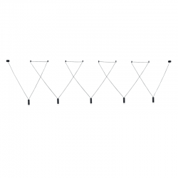 ^ΚΡΕΜΑΣΤΟ Φ/Σ 5ΧG9 ΜΑΥΡΟ ΑΛΟΥΜΙΝΙΟ 5x D3,6XH13CM ΚΑΛΩΔΙΟ 11,2M 8HOOKS TERES