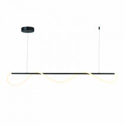 ^ΚΡΕΜΑΣΤΟ Φ/Σ LED 60W 3000K 3300LM KYMA ΜΑΥΡΟ ΜΕΤ/ΚΟ IP20 190Χ6XΗ215CM