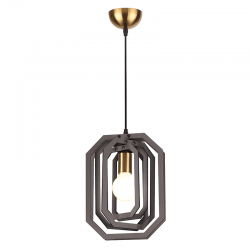 ΚΡΕΜΑΣΤΟ Φ/Σ 1ΧΕ27 ΣΚ.ΚΑΦΕ ΔΕΡΜΑ MDF D24XH100CM TRITON