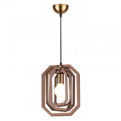 ΚΡΕΜΑΣΤΟ Φ/Σ 1ΧΕ27 ΑΝ.ΚΑΦΕ ΔΕΡΜΑ MDF D24XH100CM TRITON