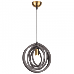 ΚΡΕΜΑΣΤΟ Φ/Σ 1ΧΕ27 ΣΚ.ΚΑΦΕ ΔΕΡΜΑ MDF D29XH100CM TRITON