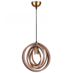 ΚΡΕΜΑΣΤΟ Φ/Σ 1ΧΕ27 ΑΝ.ΚΑΦΕ ΔΕΡΜΑ MDF D29XH100CM TRITON