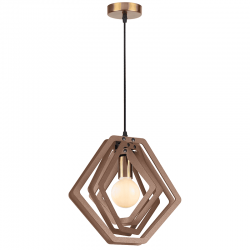 ΚΡΕΜΑΣΤΟ Φ/Σ 1ΧΕ27 ΑΝ.ΚΑΦΕ ΔΕΡΜΑ MDF D34XH100CM TRITON