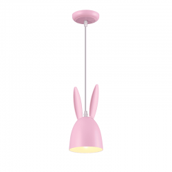 ΚΡΕΜΑΣΤΟ Φ/Σ 1ΧΕ27 ΡΟΖ ΜΕΤΑΛΛΙΚΟ D12XH100CM BUNNY