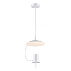 ΚΡΕΜΑΣΤΟ Φ/Σ 1ΧGU10 ΛΕΥΚΟ ΜΕΤΑΛΛΙΚΟ D25X20XH100CM PARACHUTE