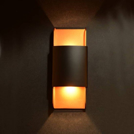 ΕΠΙΤΟΙΧΟ Φ/Σ LED 12W 3000K ΑΛΟΥΜΙΝΙΟ ΜΑΥΡΟ+ΧΡΥΣΟ 25X11X5,3CM ΕΠΙΤΟΙΧΟ Φ/Σ LED 12W 3000K ΑΛΟΥΜΙΝΙΟ ΜΑΥΡΟ+ΧΡΥΣΟ 25X11X5,3CM