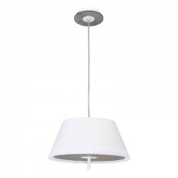 ΚΡΕΜ Φ/Σ 3ΧE27 ΑΠΟΧ ΤΣΙΜ MDF+ΛΕΥΚ ΜΕΤΑΛΛΟ+ΥΦΑΣΜ Φ40ΧΗ80CM