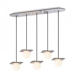 ΚΡΕΜΑΣ Φ/Σ 5ΧG9 ΑΠΟΧ ΠΑΛ ΞΥΛ MDF+ΛΕΥΚ ΓΥΑΛΙ 63Χ15ΧΗ60CM