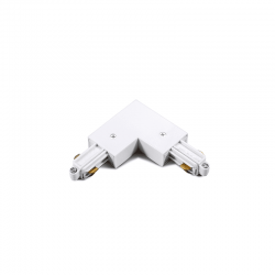 ΓΩΝΙΑ 90° 2 ΚΑΛΩΔΙΩΝ ΛΕΥΚΗ