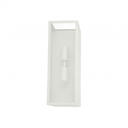 ^ΛΕΥΚΟ ΕΠΙΤΟΙΧΟ ΦΩΤΙΣΤΙΚΟ CELIA 2XE27 IP44 ΜΕ ΔΙΑΦΑΝΟ ΓΥΑΛΙ