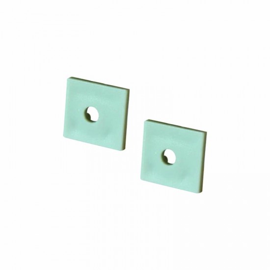 SET OF PLASTIC END CAPS FOR P135/A, 2PCS WITH HOLE