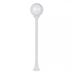 PLASTIC FLOOR GARDEN WHITE LUMINAIRE 100CM Φ200 E27 IP44