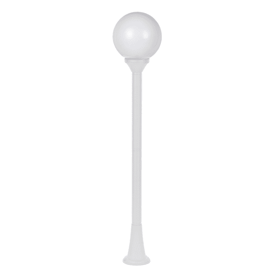 PLASTIC FLOOR GARDEN WHITE LUMINAIRE 100CM Φ200 E27 IP44