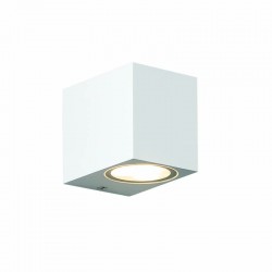 GU10 WALL LUMINAIRE PLASTIC 230V AC WHITE IP65 MAX 3W LED