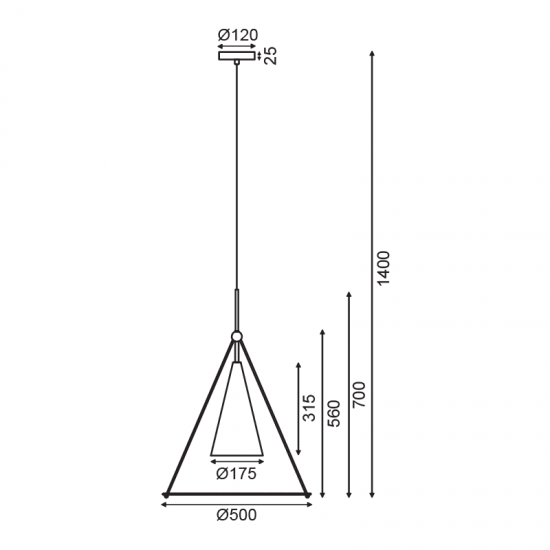 ^ΚΡΕΜΑΣΤΟ Φ/Σ 1ΧΕ27 ΛΕΥΚΟ+ΜΑΥΡΟ ΜΕΤ/ΚΟ+ΓΥΑΛΙ D50XH140CM TEMPLE ^ΚΡΕΜΑΣΤΟ Φ/Σ 1ΧΕ27 ΛΕΥΚΟ+ΜΑΥΡΟ ΜΕΤ/ΚΟ+ΓΥΑΛΙ D50XH140CM TEMPLE