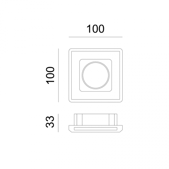 ^ΤΕΤΡΑΓΩΝΟ ΓΥΨΙΝΟ TRIMLESS ΣΠΟΤ ERIN GU10 ^ΤΕΤΡΑΓΩΝΟ ΓΥΨΙΝΟ TRIMLESS ΣΠΟΤ ERIN GU10