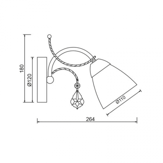 ΕΠΙΤΟΙΧ 1ΧΕ14 ΜΕΤΑΛ ΠΑΤΙΝ ΧΡΥΣ+ΛΕΥΚ ΓΥΑΛ+ΚΡΥΣΤ12Χ18,5Χ26,4CM QUINCE ΕΠΙΤΟΙΧ 1ΧΕ14 ΜΕΤΑΛ ΠΑΤΙΝ ΧΡΥΣ+ΛΕΥΚ ΓΥΑΛ+ΚΡΥΣΤ12Χ18,5Χ26,4CM QUINCE