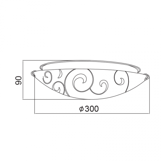 ΠΛΑΦΟΝΙΕΡΑ ΛΕΥΚΗ ΜΕ ΣΧΕΔΙΑ Φ30CM 2ΧE27 CHAPLIN ΠΛΑΦΟΝΙΕΡΑ ΛΕΥΚΗ ΜΕ ΣΧΕΔΙΑ Φ30CM 2ΧE27 CHAPLIN