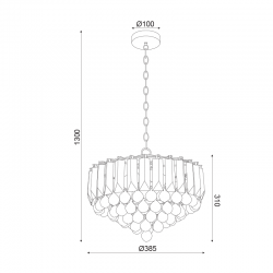 ΚΡΕΜΑΣΤΟ Φ/Σ 3ΧΕ14 ΑΚΡΥΛΙΚΟ+ΧΡΩΜΙΟ ΜΕΤΑΛΛΟ Φ38,ΧΗ98CM GRAPPA ΚΡΕΜΑΣΤΟ Φ/Σ 3ΧΕ14 ΑΚΡΥΛΙΚΟ+ΧΡΩΜΙΟ ΜΕΤΑΛΛΟ Φ38,ΧΗ98CM GRAPPA