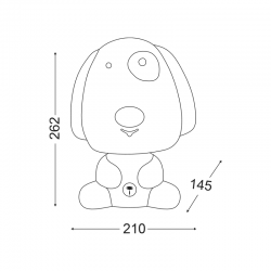 ΠΟΡΤΑΤΙΦ 1ΧΕ14 ΠΑΙΔΙΚΟ ΣΚΥΛΑΚΙ ΜΑΥΡΟ 21Χ15ΧΗ26CM FRIENDS
