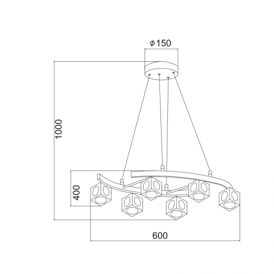 ΚΡΕΜΑΣΤΟ ΔΙΑΦΑΝΟ ΓΥΑΛΙ ΧΡΩΜΙΟ 6ΧG9 MARTINI