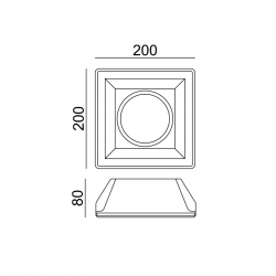 ^ΤΕΤΡΑΓΩΝΟ ΓΥΨΙΝΟ TRIMLESS ΣΠΟΤ ABBY AR111 GU10 ^ΤΕΤΡΑΓΩΝΟ ΓΥΨΙΝΟ TRIMLESS ΣΠΟΤ ABBY AR111 GU10