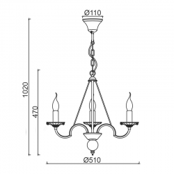 ΚΡΕΜΑΣΤΟ 3ΧΕ14 ΜΕΤΑΛ ΠΑΤΙΝΑ ΛΕΥΚΟ ΧΡΥΣΟ+ΚΡΥΣΤΑΛ Φ51ΧΗ102CM GEISHA