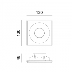 ^ΣΤΡΟΓΓΥΛΟ ΓΥΨΙΝΟ TRIMLESS ΣΠΟΤ REMY GU10 ^ΣΤΡΟΓΓΥΛΟ ΓΥΨΙΝΟ TRIMLESS ΣΠΟΤ REMY GU10