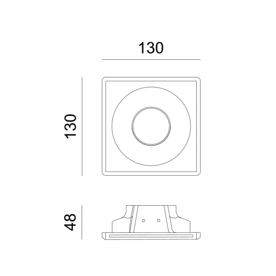 ^ΣΤΡΟΓΓΥΛΟ ΓΥΨΙΝΟ TRIMLESS ΣΠΟΤ REMY GU10 ^ΣΤΡΟΓΓΥΛΟ ΓΥΨΙΝΟ TRIMLESS ΣΠΟΤ REMY GU10