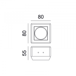 ^ΤΕΤΡΑΓΩΝΟ ΓΥΨΙΝΟ TRIMLESS ΣΠΟΤ JOSIE GU10 ^ΤΕΤΡΑΓΩΝΟ ΓΥΨΙΝΟ TRIMLESS ΣΠΟΤ JOSIE GU10