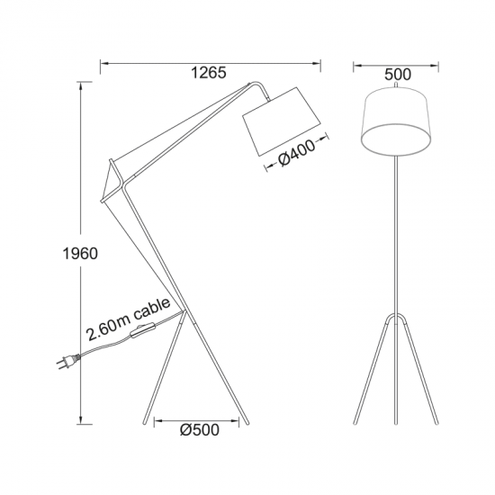 ΔΑΠΕΔΟΥ ΤΡΙΠΟΔΑΣ ΛΕΥΚΟ ΥΦΑΣΜΑΤΙΝΟ ΚΑΠΕΛΟ 1ΧΕ27 ANDALUSIA ΔΑΠΕΔΟΥ ΤΡΙΠΟΔΑΣ ΛΕΥΚΟ ΥΦΑΣΜΑΤΙΝΟ ΚΑΠΕΛΟ 1ΧΕ27 ANDALUSIA