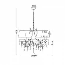 ΚΡΕΜΑΣΤΟ Φ/Σ 5ΧΕ14 ΛΕΥΚΟ ΑΚΡΥΛΙΚΟ-ΜΠΛΕ ΑΜΠΑΖΟΥΡ Φ46CM MACARON ΚΡΕΜΑΣΤΟ Φ/Σ 5ΧΕ14 ΛΕΥΚΟ ΑΚΡΥΛΙΚΟ-ΜΠΛΕ ΑΜΠΑΖΟΥΡ Φ46CM MACARON