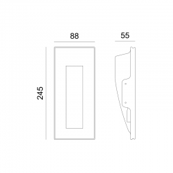 ^ΓΥΨΙΝΟ TRIMLESS Φ/Σ MYLA ΕΜΜΕΣΟΥ ΦΩΤΙΣΜΟΥ MR11 12V