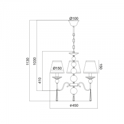 ΚΡΕΜΑΣΤΟ ΚΡΥΣΤΑΛΛΟ ΑΣΗΜΙ ΚΑΠΕΛΟ 3ΧΕ14 EVITA