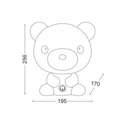 ΠΟΡΤΑΤΙΦ 1ΧΕ14 ΠΑΙΔΙΚΟ ΑΡΚΟΥΔΑΚΙ ΛΕΥΚΟ 20Χ17ΧΗ26CM FRIENDS