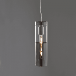 ^ΚΡΕΜΑΣΤΟ Φ/Σ 1ΧΕ27 ΧΡΩΜΙΟ ΓΥΑΛΙ+ΜΕΤΑΛΛΟ Φ10ΧΗ120CM DEJAVU