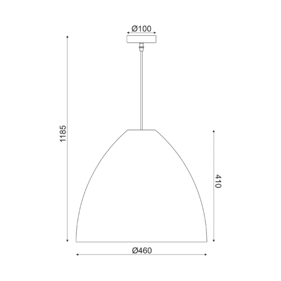 ΚΡΕΜΑΣΤΟ Φ/Σ 1ΧΕ27 ΚΑΛΑΜΙ Φ45ΧH119CM OIA