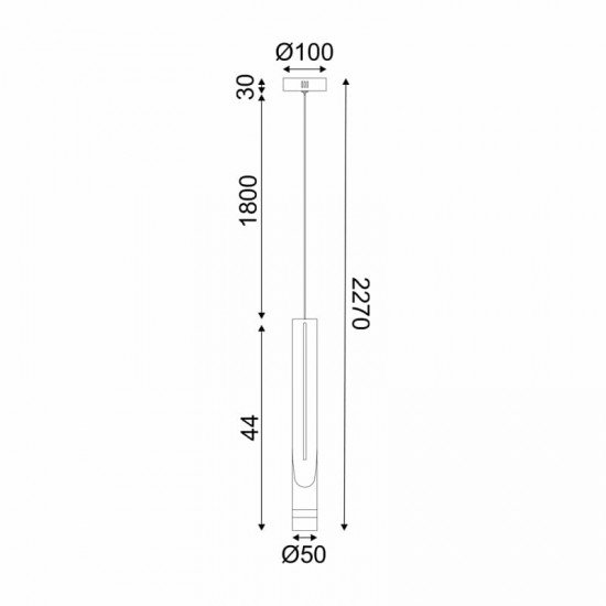 ^ΚΡΕΜΑΣΤΟ Φ/Σ LED 5W 3000K 300LM ESTRELA ΛΕΥΚΟ ΜΕΤ/ΚΟ IP20 D6XH228CM